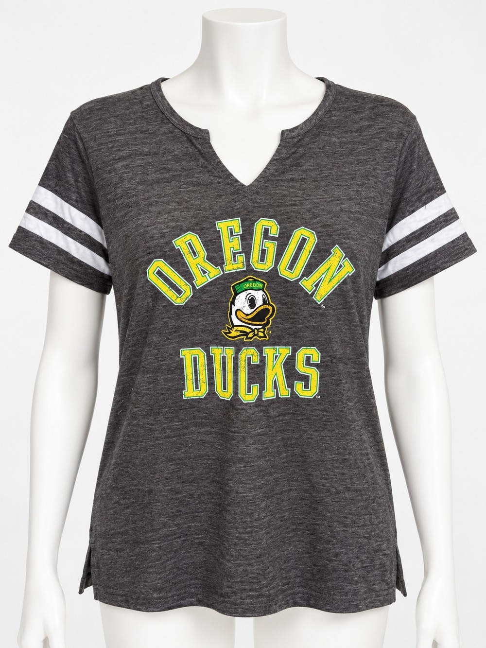 Captivating Oregon Ducks Women’s Graphic T-Shirt – Large